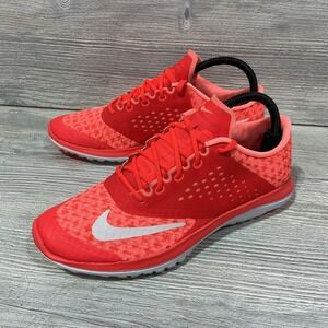 Nike Shoes Womens 8.5 Red FS Lite Run 2 Premium Sneakers Lace up Low 704881-601